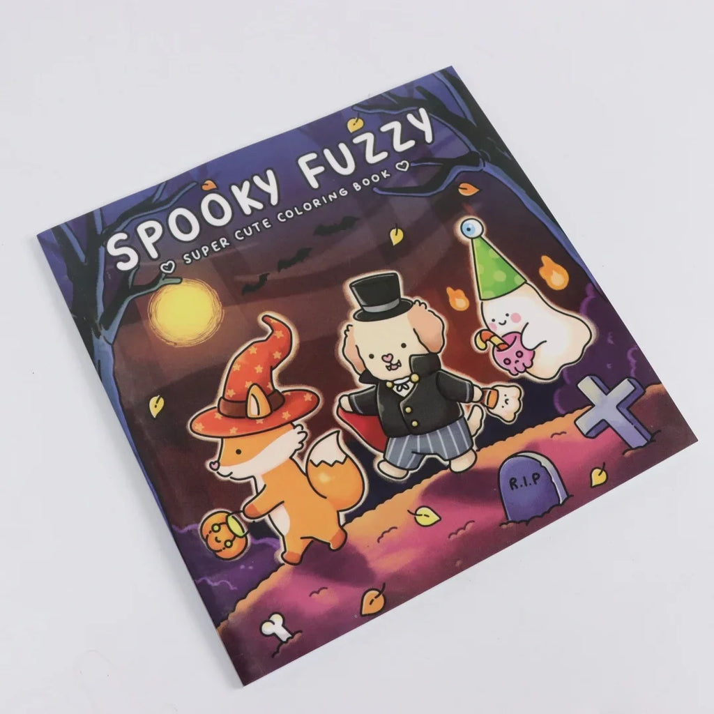 Spooky Fuzzy Cute Creepy Coloring Book Adults Teens Relaxatio