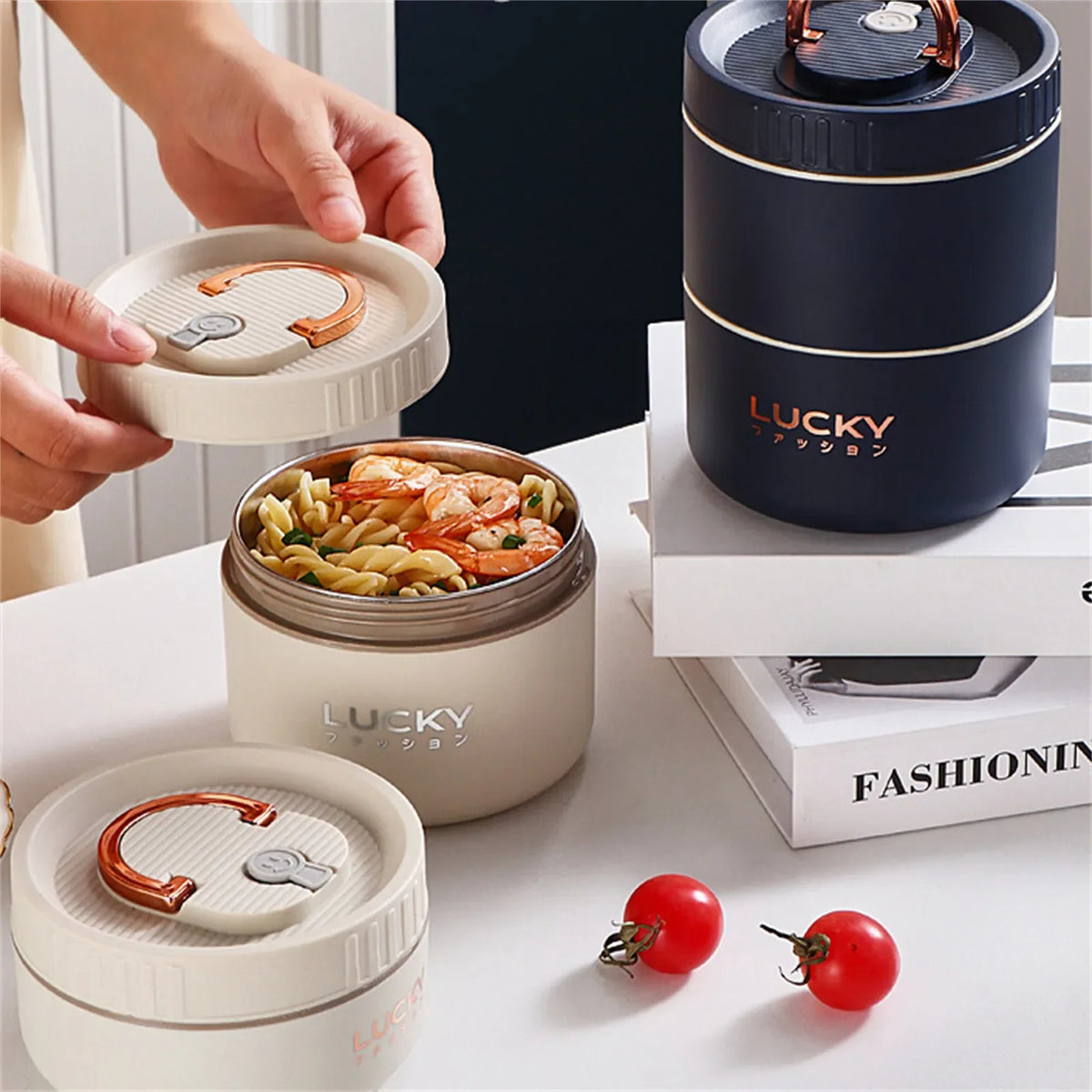Stackable Insulated Stainless Steel Bento Lunch Box