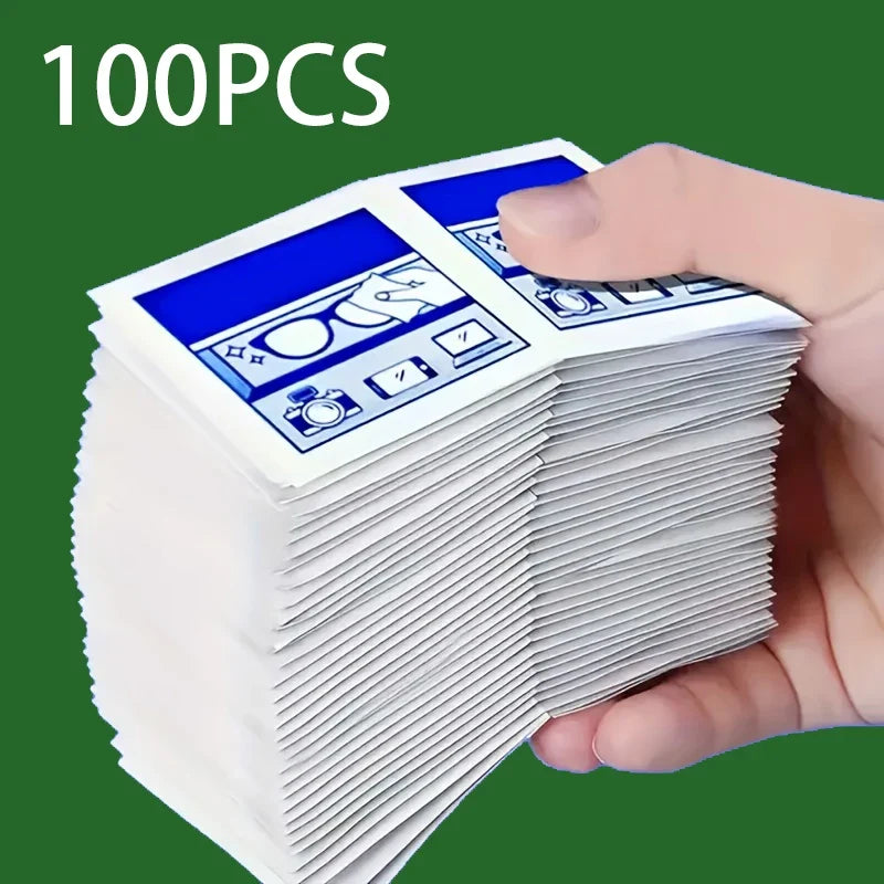 100 Disposable Eyeglass Cleaning Wipes – Screen & Lens Wipes