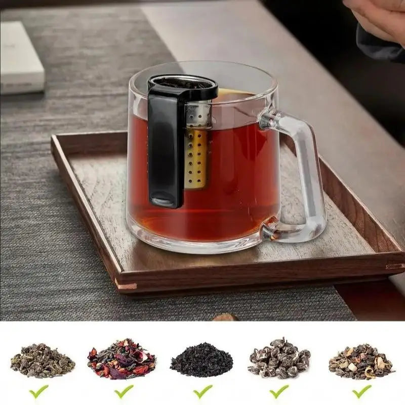 Fine Mesh Tea Infuser – 304 Stainless Steel Loose Leaf Filter
