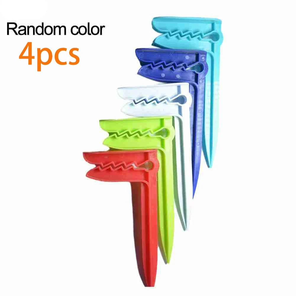 4-Pack Beach Towel Clips – Strong Plastic Clothes Pegs
