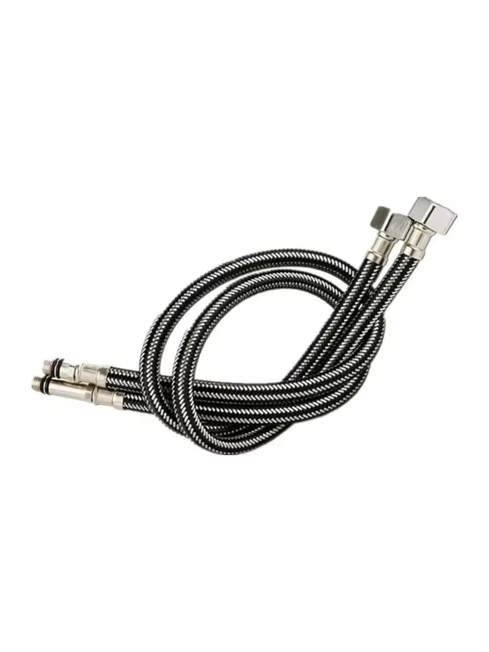 G1/2" Stainless Steel Braided Faucet Hose – 2 Pack, 60–100cm