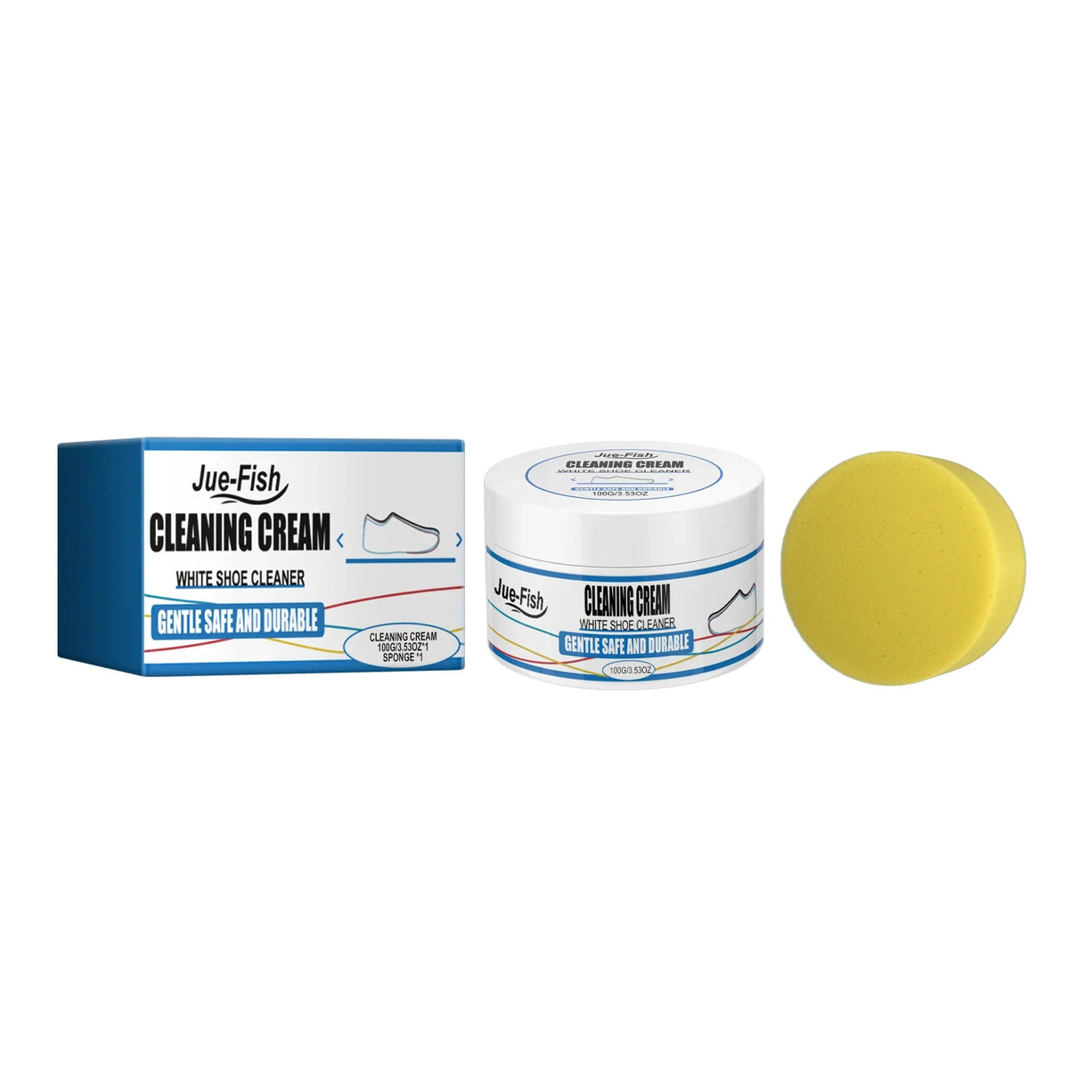 Jue-Fish Sneaker Cleaning Cream | Remove Yellow Edges & Stains