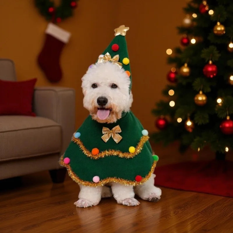 Dog Christmas Cape Cute Cat Costume Role-playing Party