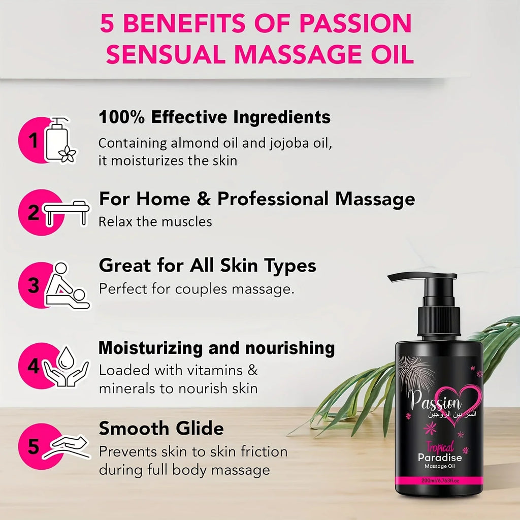 Paradise Massage Oil Vitamins & Minerals – Jojoba 200ml