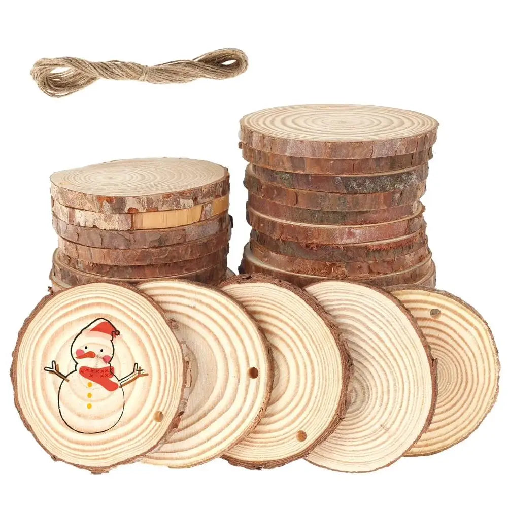 30 Round Wood Slices – DIY Craft, Wedding & Party Décor
