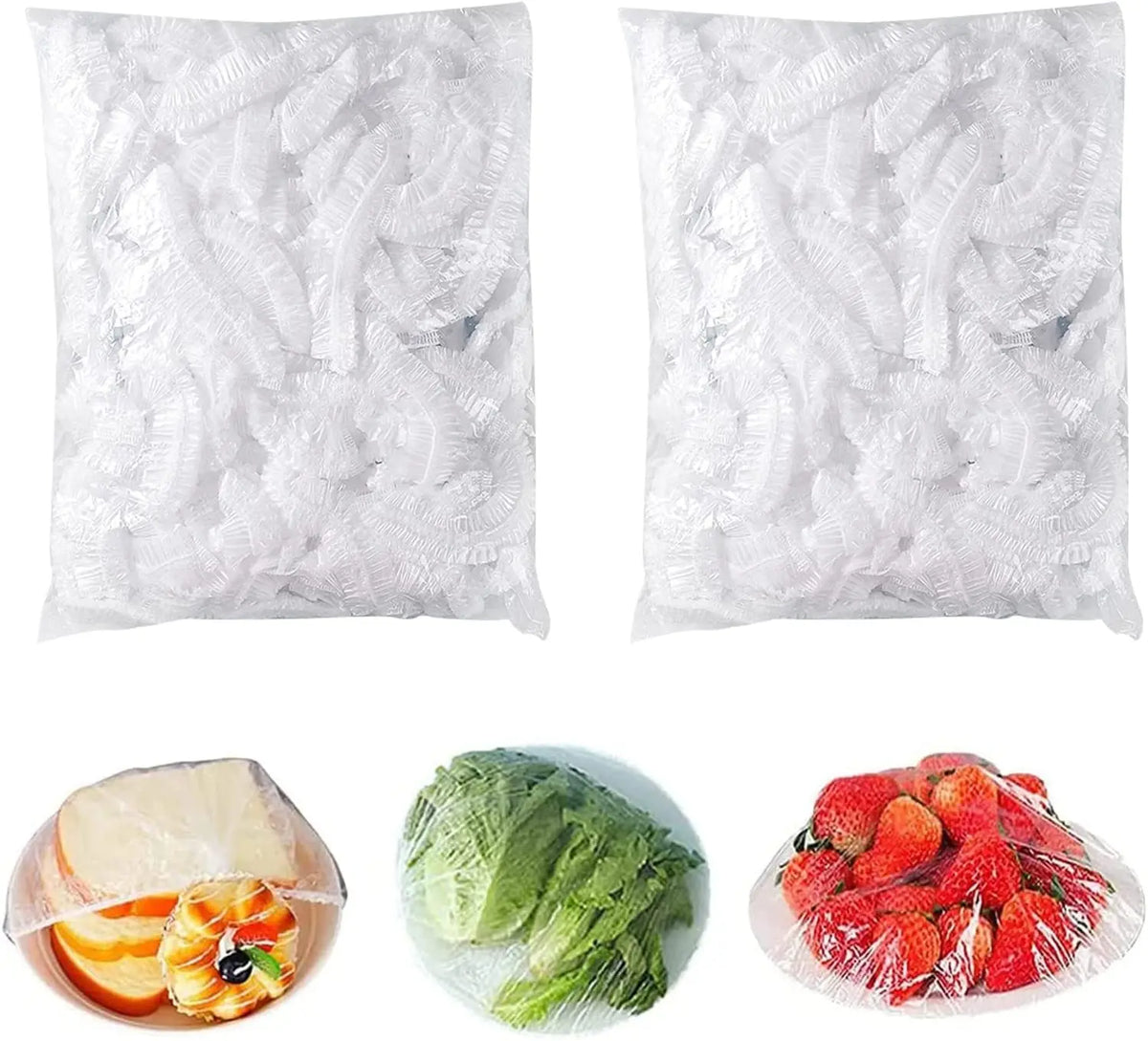 Disposable PE Bowl Covers – Food Grade Cling Film (100/300 Pack)