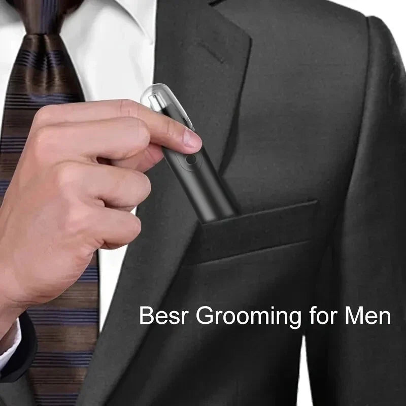 Electric Nose & Ear Hair Trimmer – Eyebrow & Neck Grooming Kit