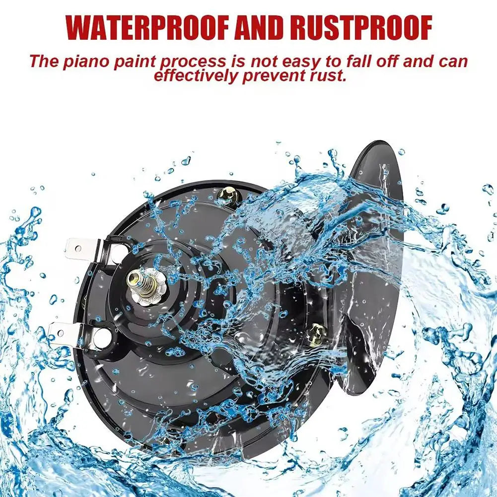 12V 510Hz Electric Snail Horn with Relay | Car Boat Motorcycle