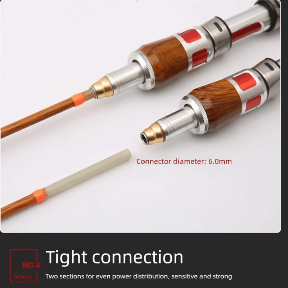 1.4m Carbon Fiber Spinning Travel Rod – 4-Section UL Fishing Pole