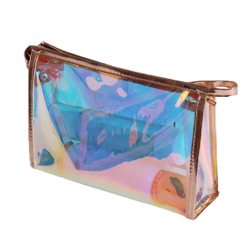 Clear PVC Laser Cosmetic Bag – Transparent Mini Makeup Pouch