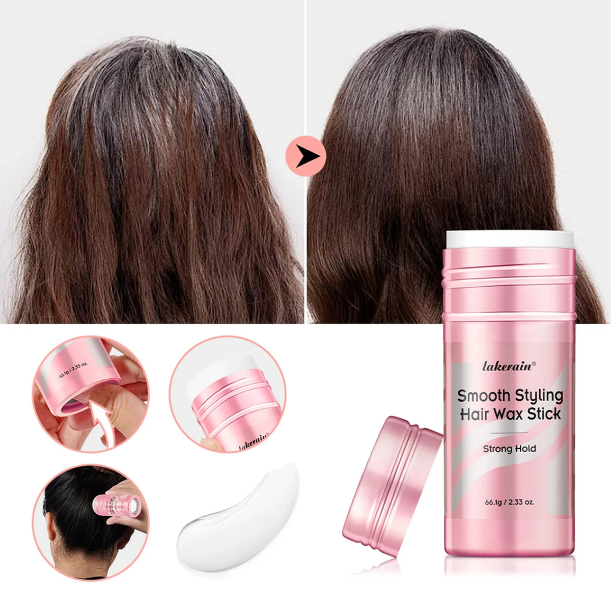 Anti-Frizz Hair Wax Stick | Smoothing Pomade for Women