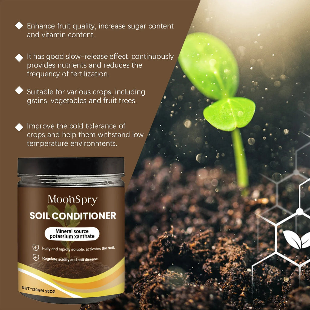 MOONSPRY 120g Mineral Soil Conditioner | Fertility & Plant Growth