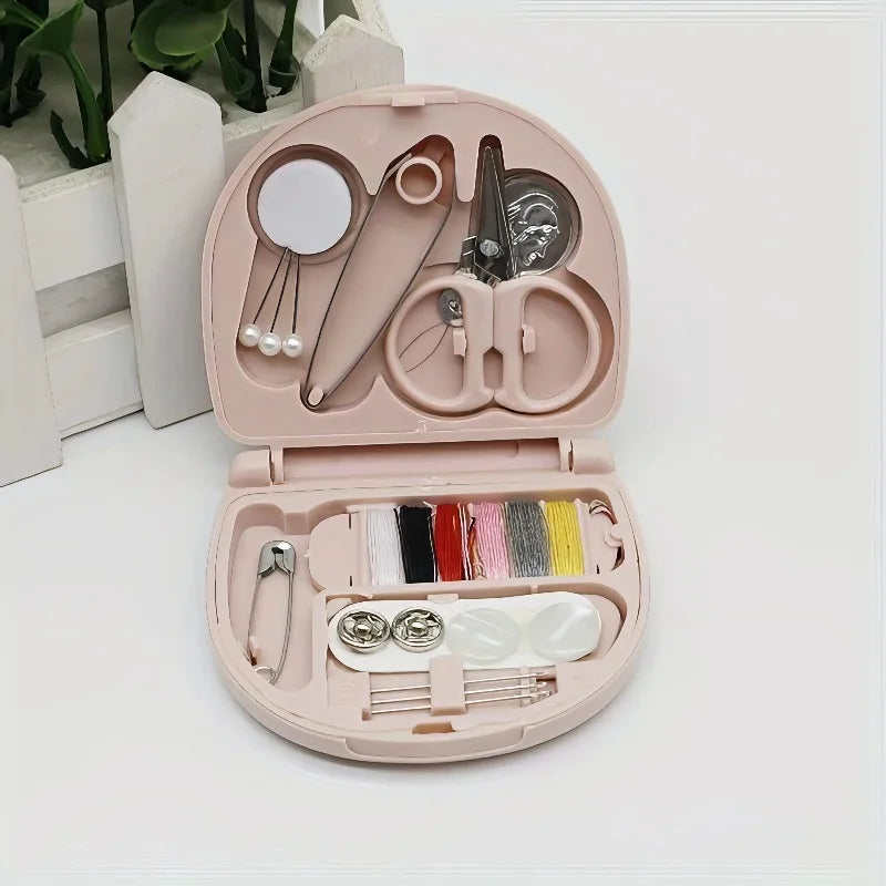 Pink Sewing Kit – Complete Compact Set for Travel & Repairs
