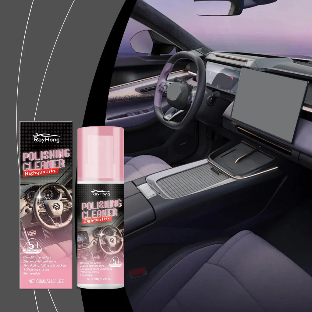 RayHong Car Interior Polish & Leather Cleaner | 100ml