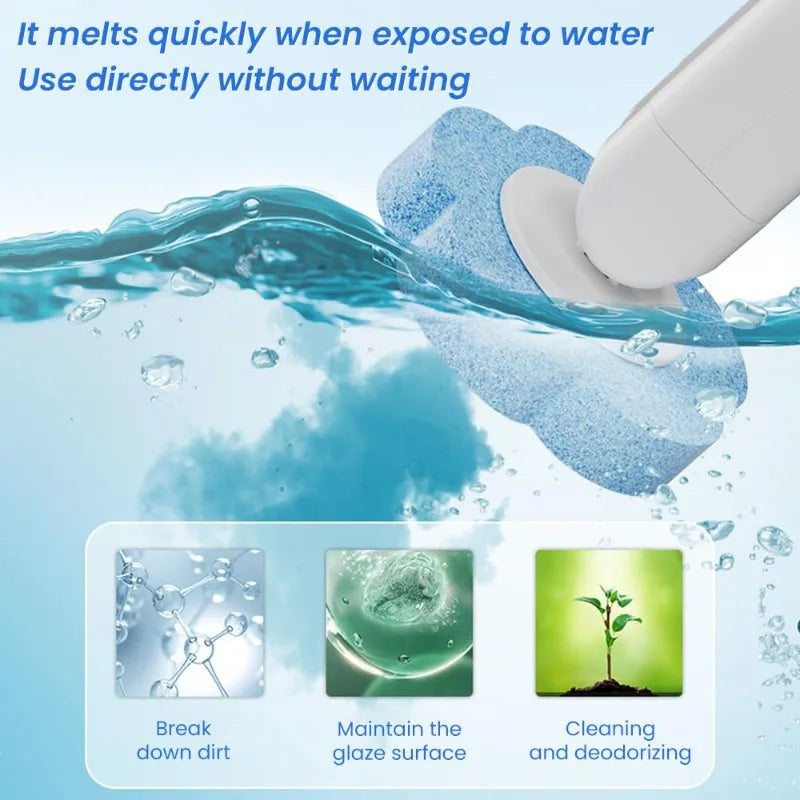 Disposable Toilet Brush Kit | Long Handle & Wall Mount