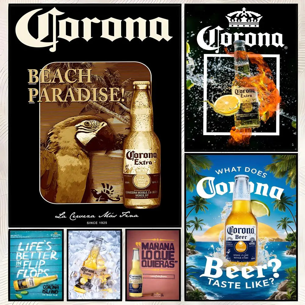 Corona Extra Beer Wall Poster – Self-Stick Waterproof HD Decor