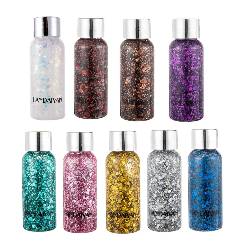 Eelhoe Diamond Glitter Body Gel – Face, Hair & Nails, 9 Colors