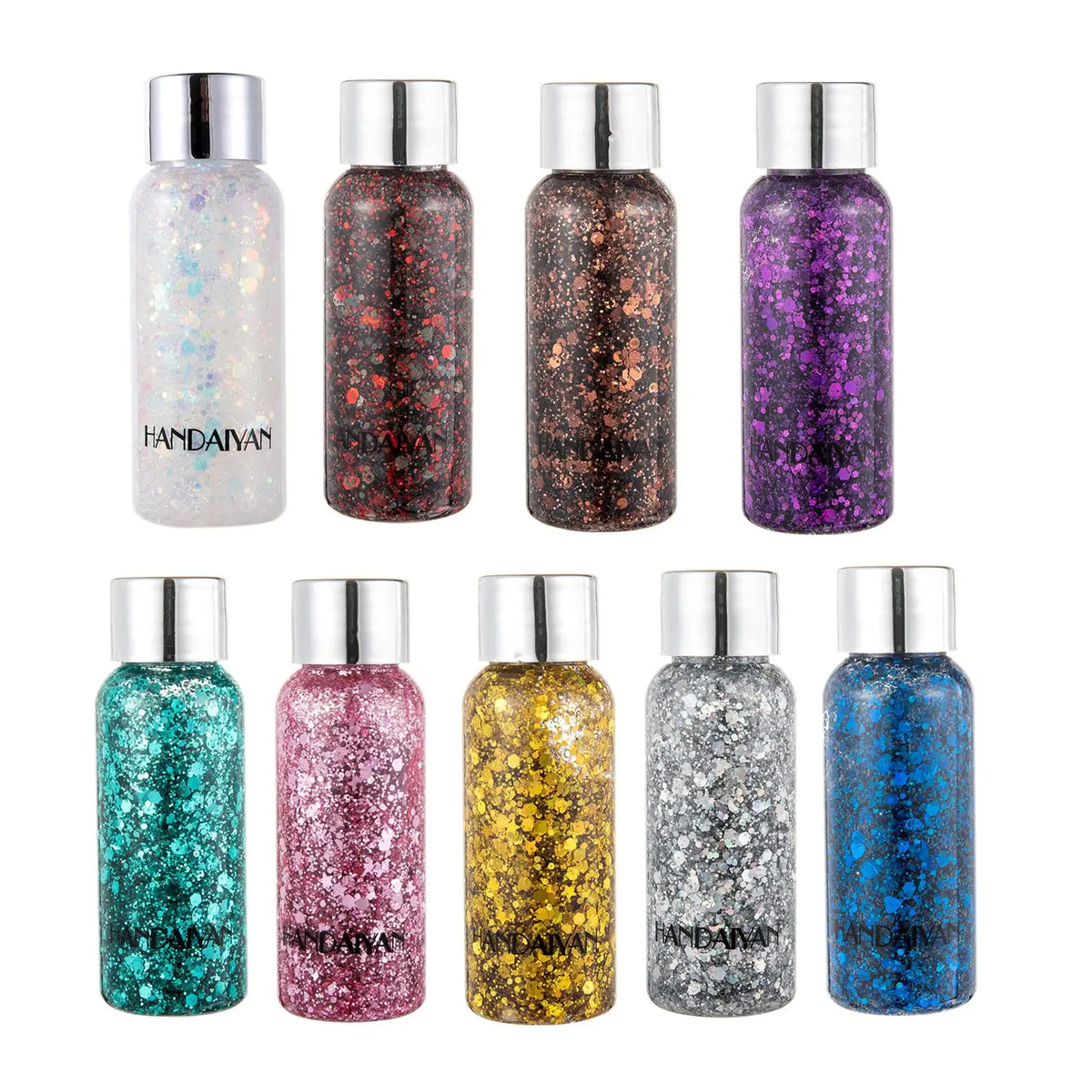 Eelhoe Diamond Glitter Body Gel – Face, Hair & Nails, 9 Colors