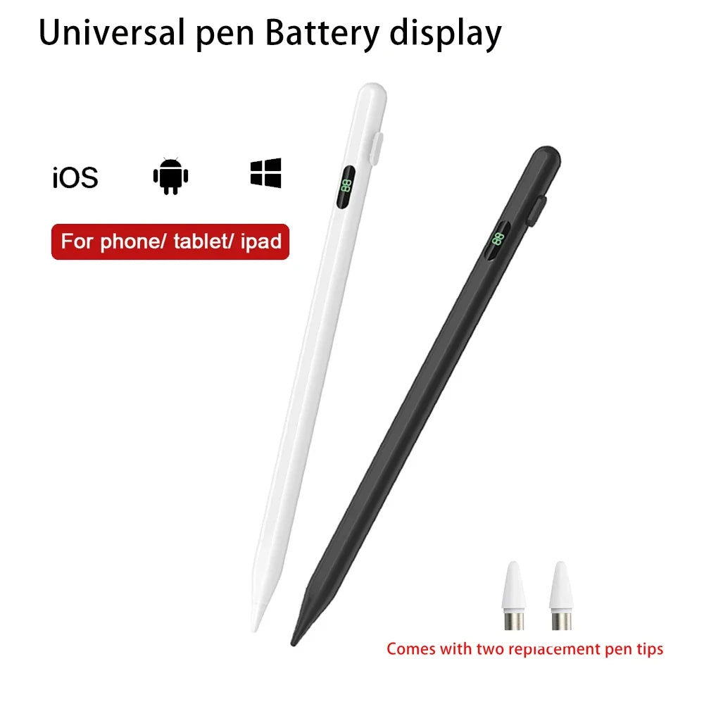 Universal Stylus Pen with Battery Display | iPad & Android