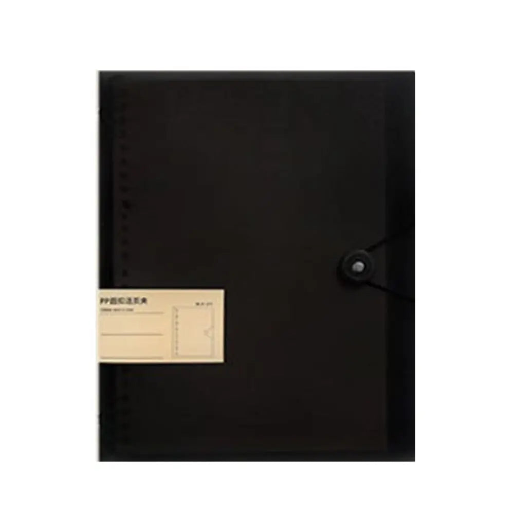 Transparent Binder Cover A4/B5/A5 – 8-Hole Loose Leaf Shell