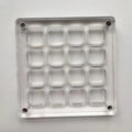 16-Grid Seashell Display Box Magnets Acrylic Storage Organizer
