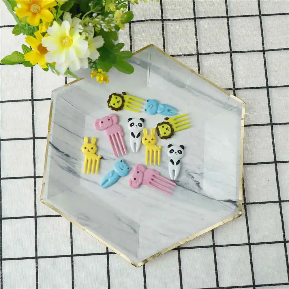 10-Piece Kids Animal Cartoon Fruit Picks – Bento Lunch Decor