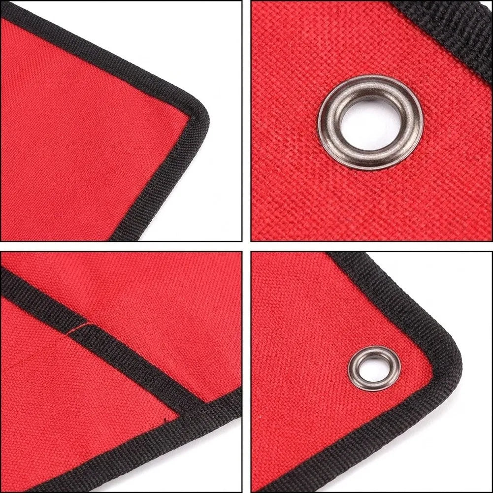 Roll-Up Tool Bag – 10-Pocket Oxford Cloth Wrench Organizer