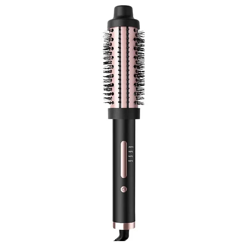 3-in-1 Ceramic Hair Straightener Brush, Curler & Comb