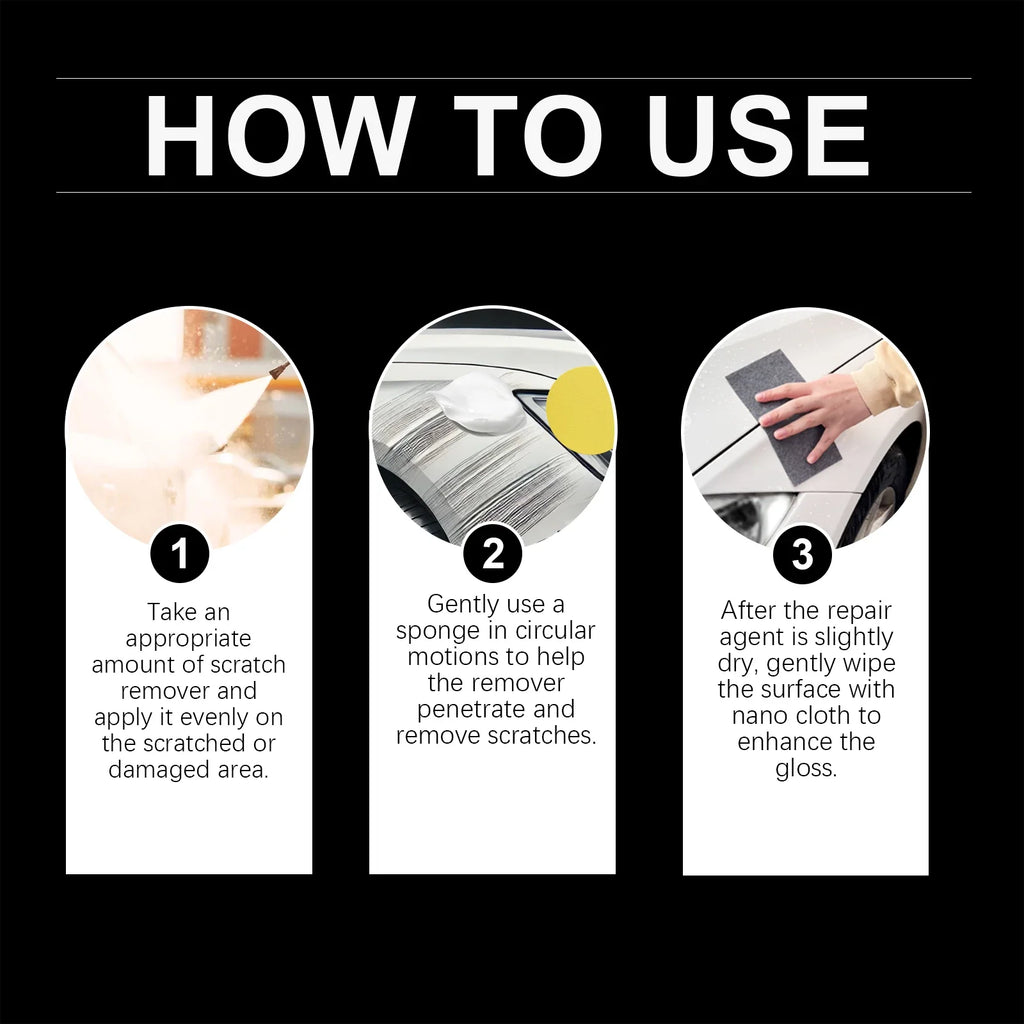 Homonth Car Scratch Repair Paste | Polish, Wax & Headlight Kit