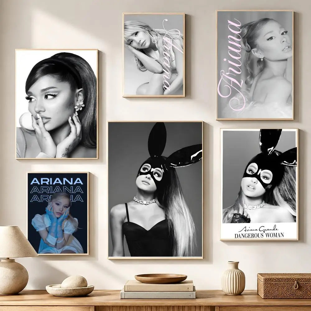 Ariana Grande HD Waterproof PVC Poster Stickers | Wall Decor