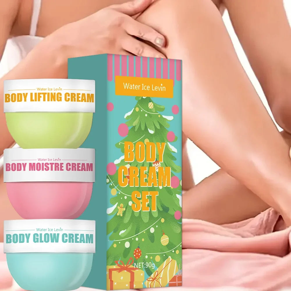 3-Piece Body Glow & Firming Cream Set | Deep Moisturizer