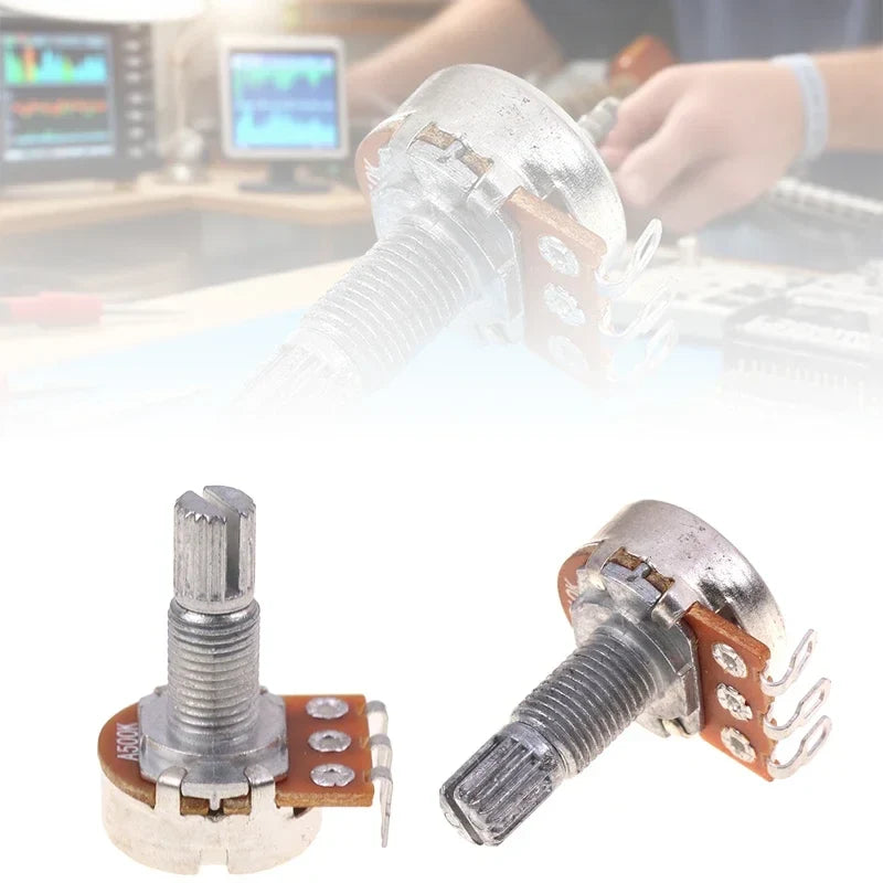 A500K B500K A250K B250K A50K B50K A25K B25K Potentiometer Splined