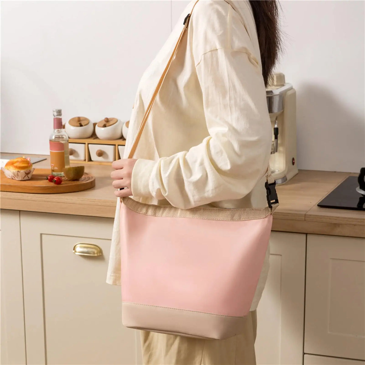 Roll Insulated Lunch Box Cooler Bag Leakproof Food Container Work
