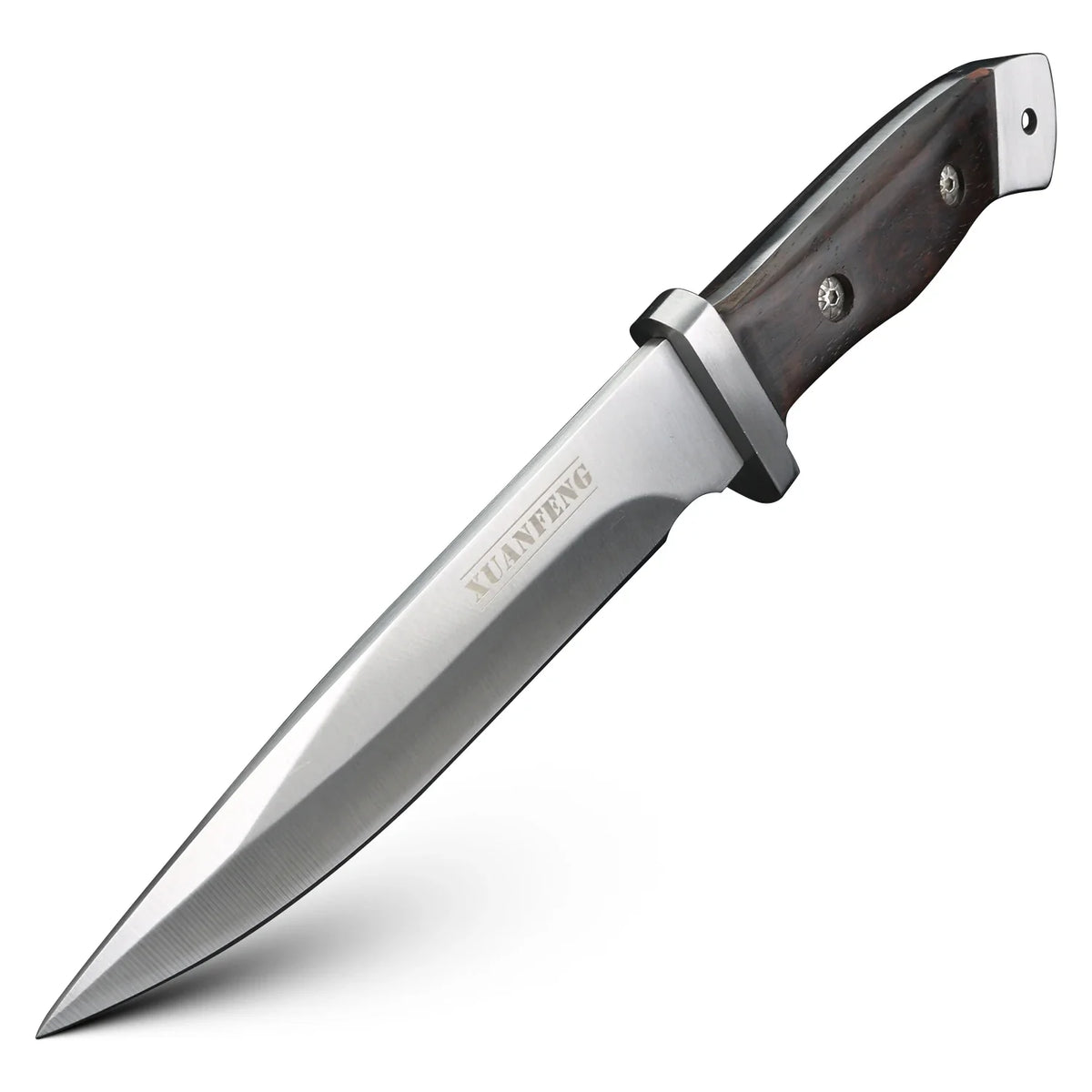 XUAN FENG D2 Steel Knife – Wood Handle BBQ & Outdoor Blade