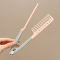 V-Shaped Loop Hair Straightening Brush for Wigs & Salons