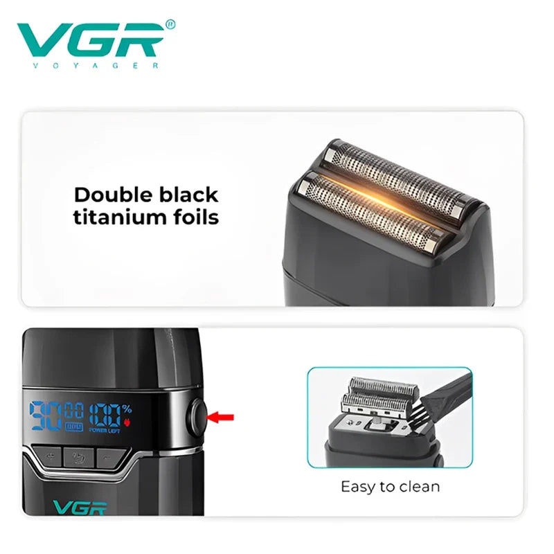 VGR V-308 Electric Shaver & Hair Trimmer | Digital Display