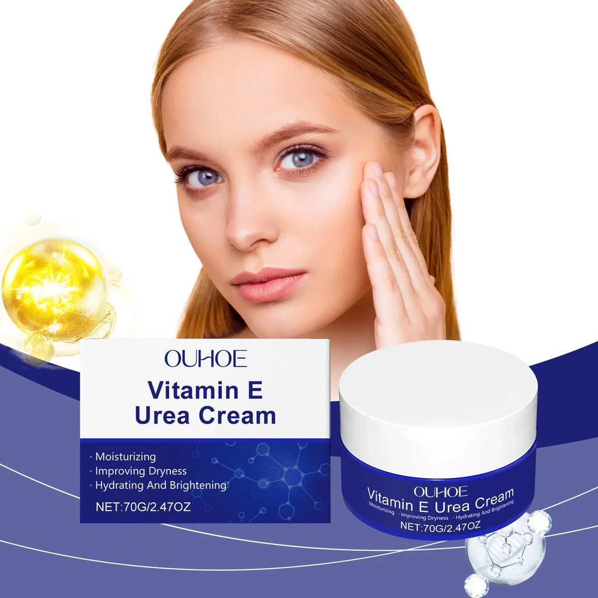 Vitamin E & Urea Cream – Hydrating Face & Body Moisturizer 70g