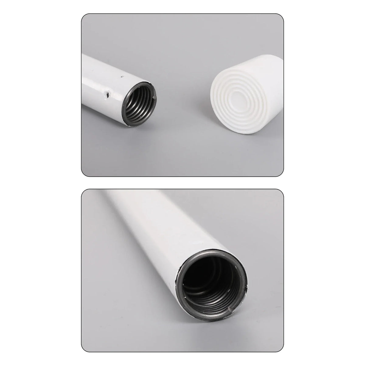 Spring Tension Curtain Rods – No-Drill Adjustable 3 Sizes