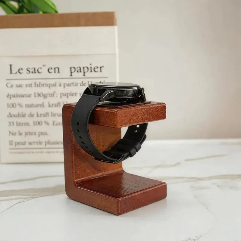 Solid Wood Watch Stand & Jewelry Organizer | Desktop Display