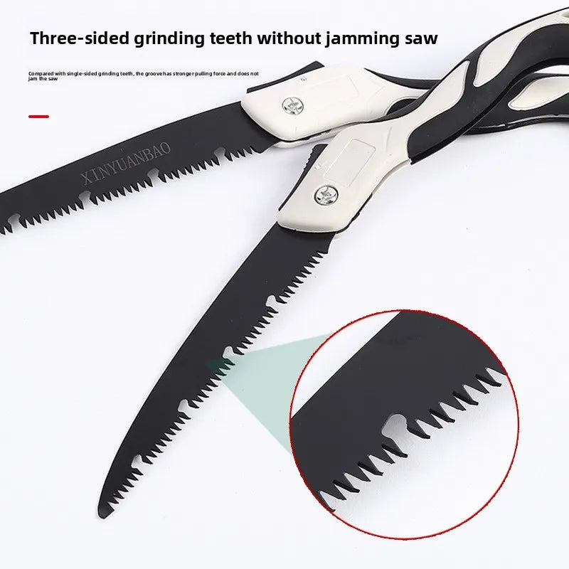 Folding Pruning Saw – PTFE Coated Manual Garden Branch Saw