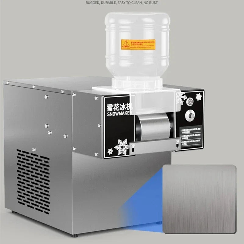 Commercial Snowflake Ice Shaver Machine 180KG/24h | Bingsu Maker