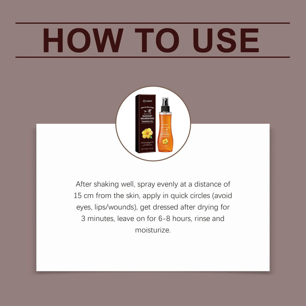 Sun Tanning Bronzing Oil – Hydrating Natural Glow 120ml