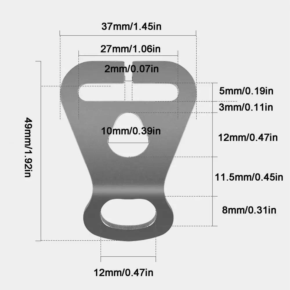 Stainless Steel Tent Rope Tensioner & Guyline Cord Buckle