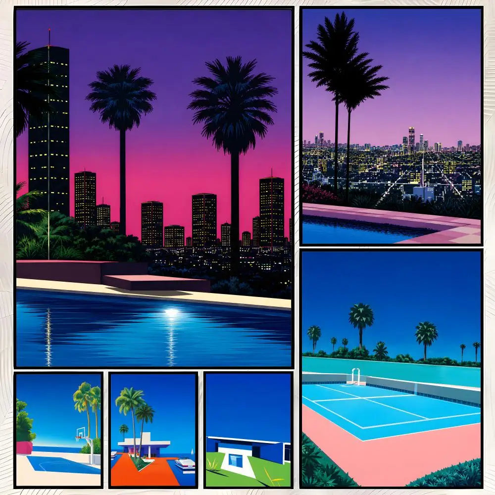 Hiroshi Nagai Art Poster – Self-Stick Waterproof Wall Decor