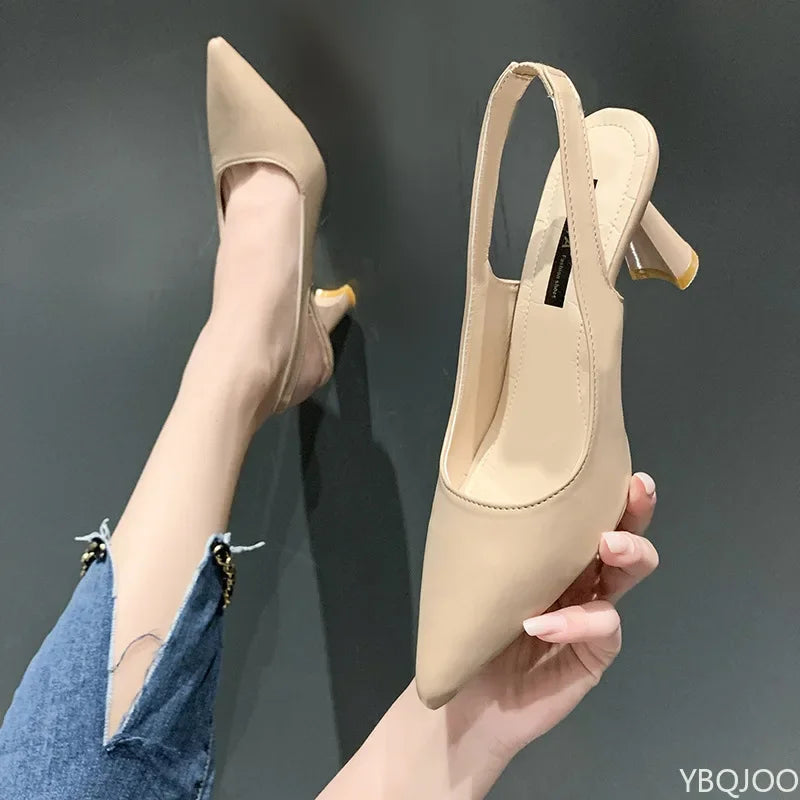 Women's Pointed Toe Stiletto Heels – Slip-On Dress Shoes
