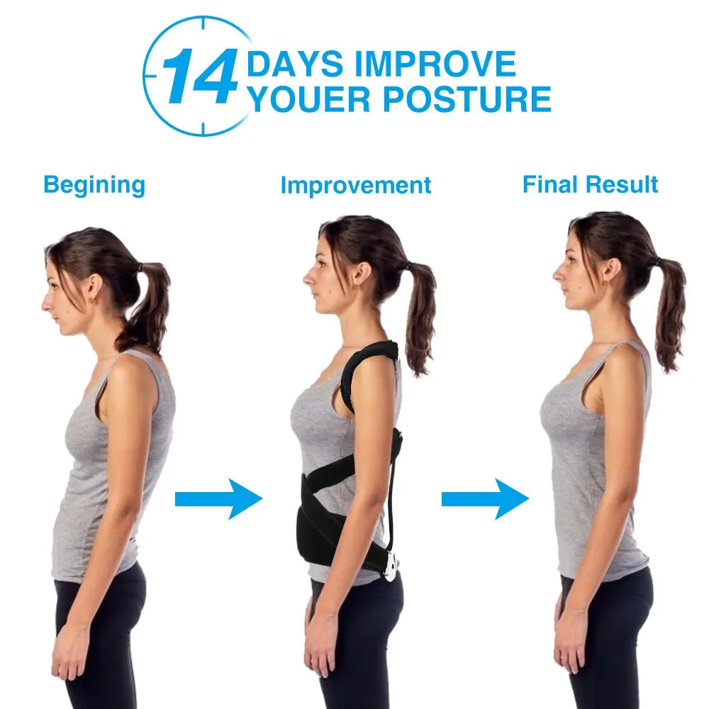 Aluminum Lumbar Back Posture Corrector Brace | Spinal Support