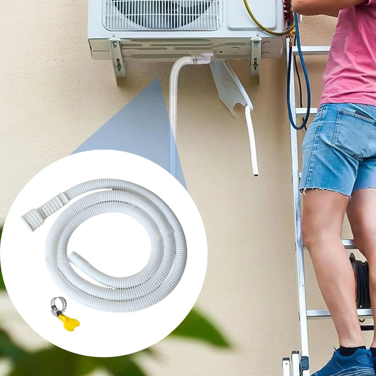 Flexible AC Drain Hose with Clamp – Leak-Proof 2–5M Pipe
