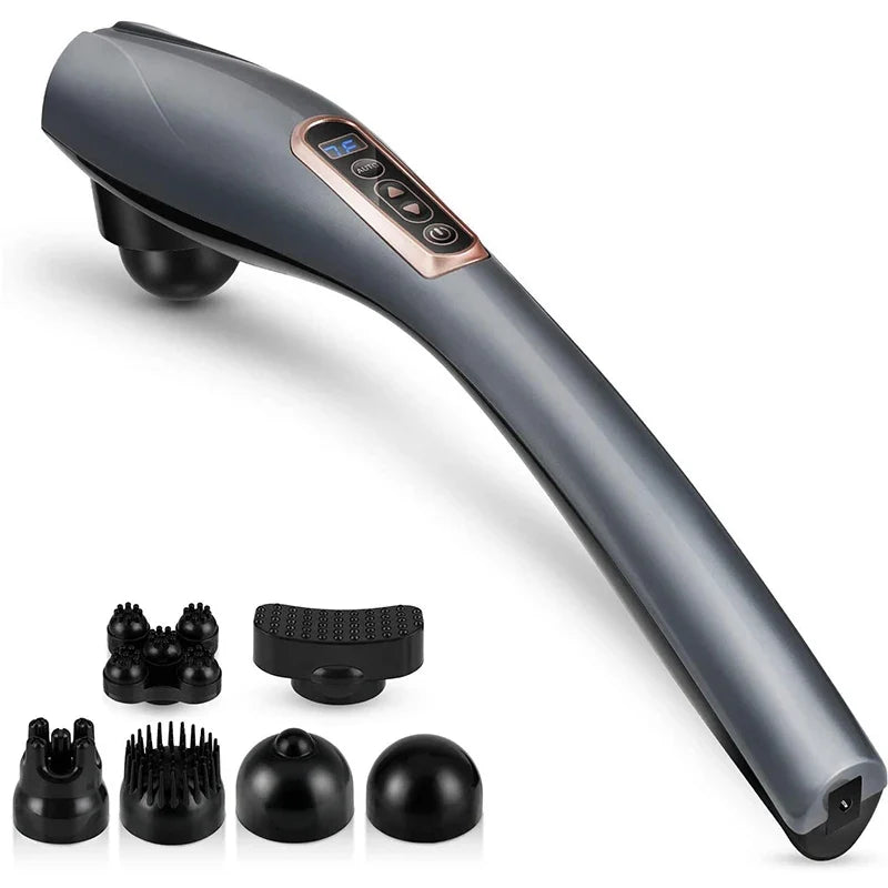 6-in-1 Electric Percussion Massager | Neck, Back & Full Body