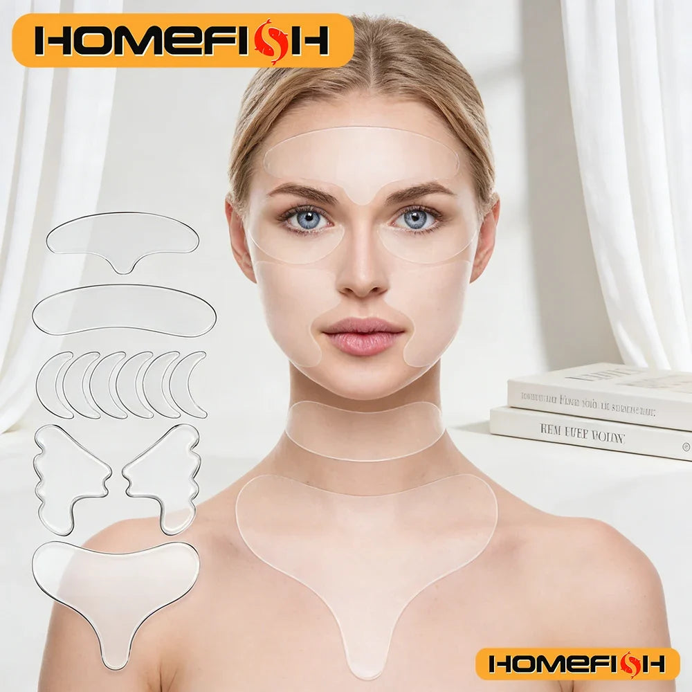 Reusable Silicone Neck & Forehead Skin Care Patches | Beauty Pads
